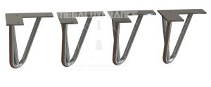 Pied Métal Chromé Modèle Fabbrica HT 140mm
